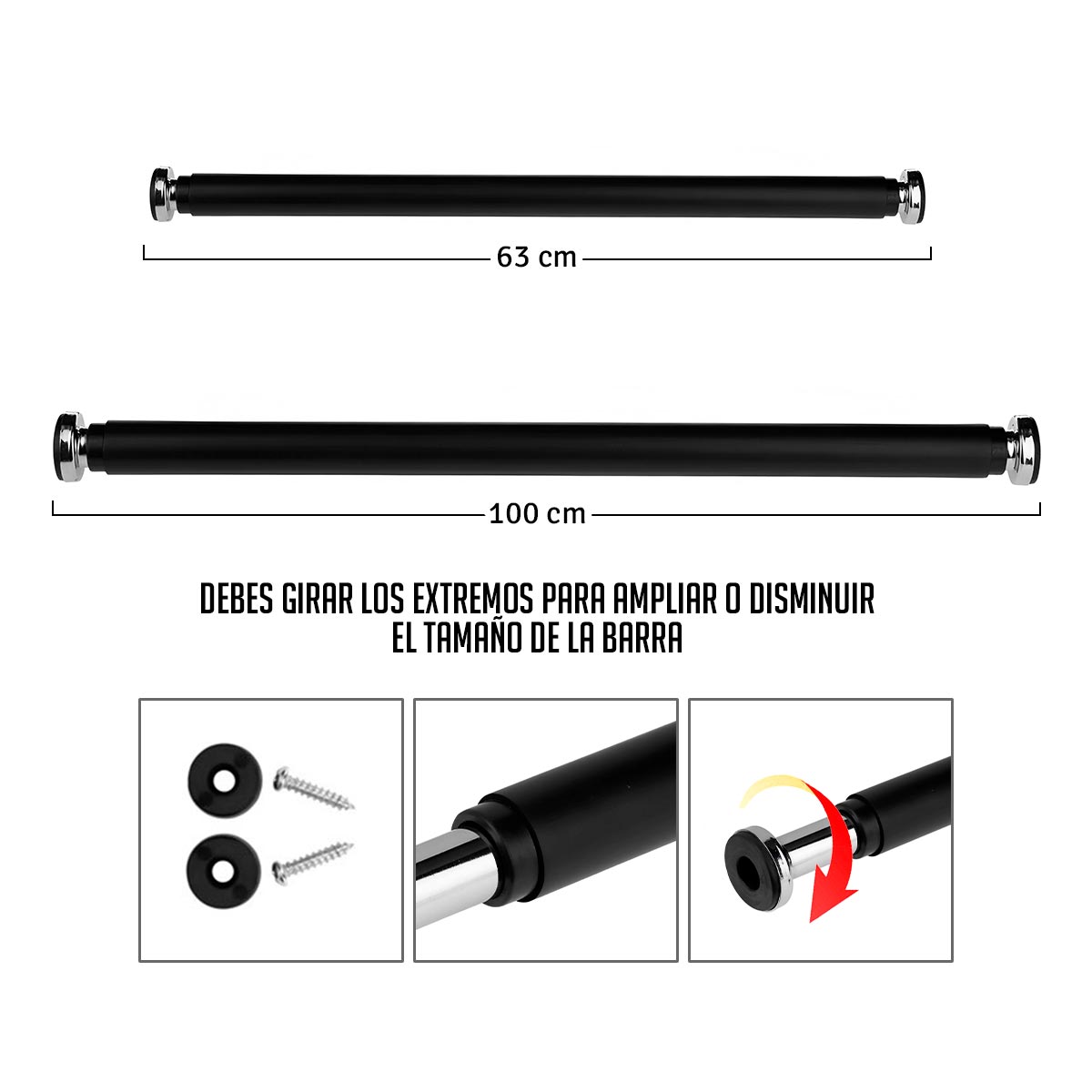 Miniatura 4 de Barra Ejercicios Puerta Dominadas 8062-5