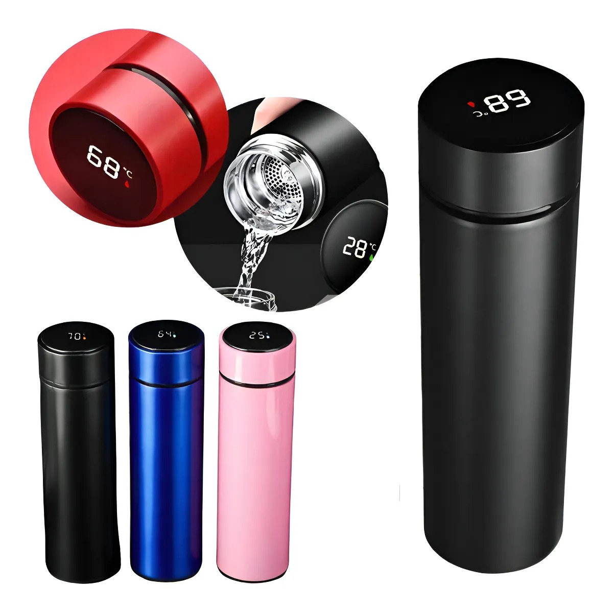 Termo Led Digital De Acero Inoxidable