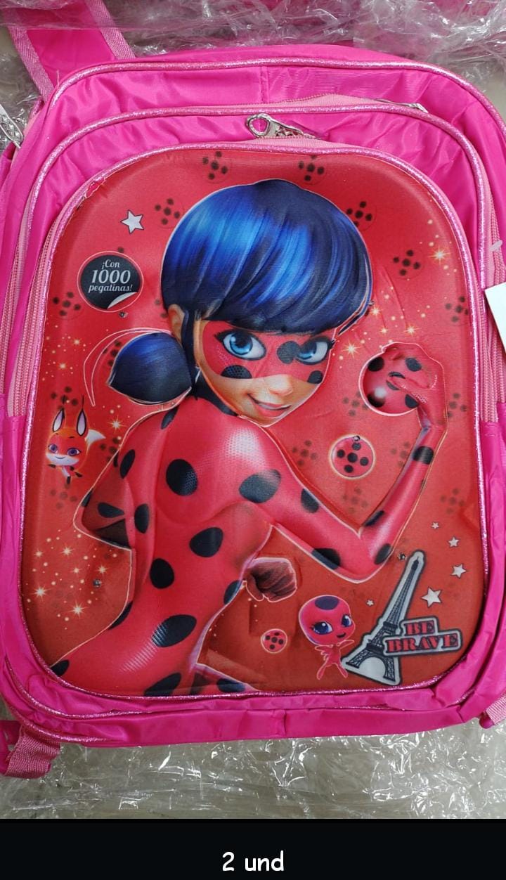 Maleta escolar, cartuchera y lonchera te
