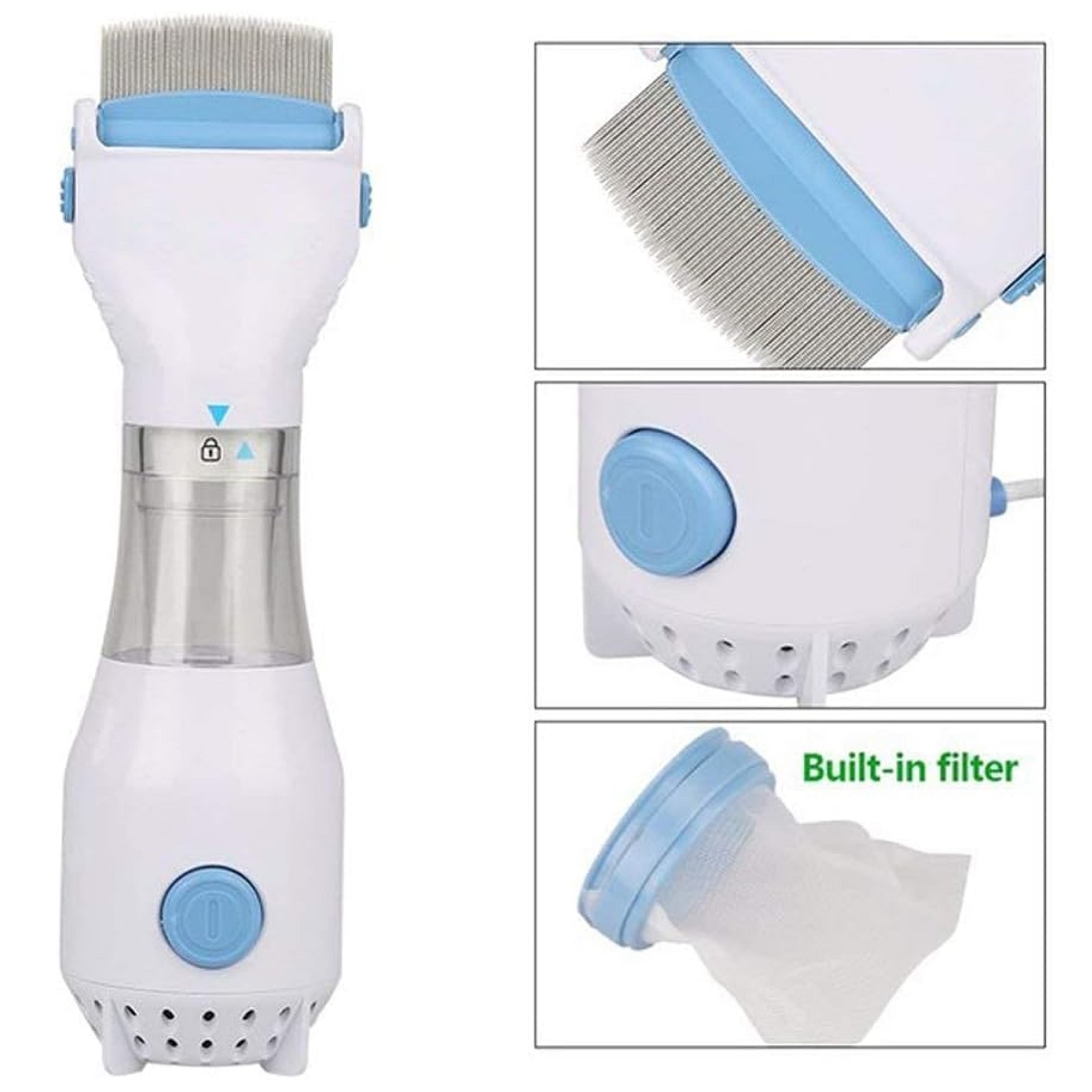 Miniatura 3 de PEINE MATA PIOJOS Y PULGAS ELÉCTRICO