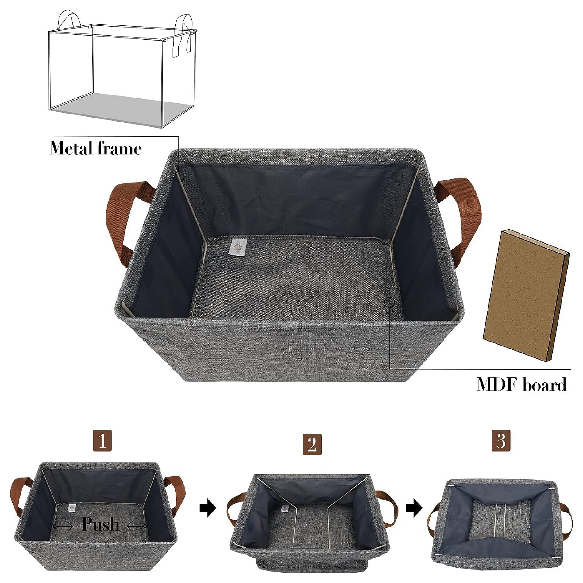 🧺 Canasta Organizador Plegable - Ordena tu Hogar Fácilmente 4