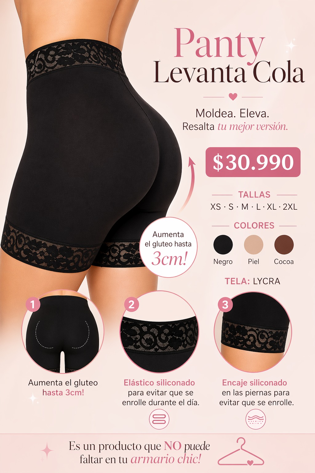 Panty Levanta Cola