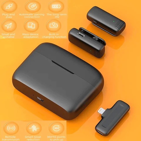 Micrófono inalámbrico de Lavalier de 2.4