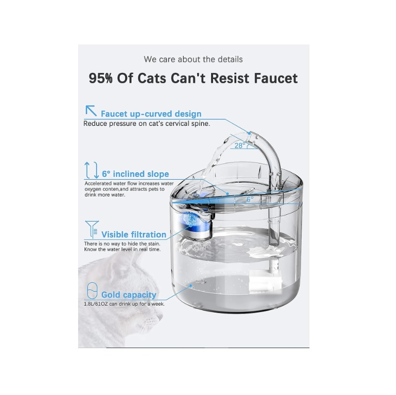 Miniatura 4 de Fuente Agua Bebedero mascota Automatico