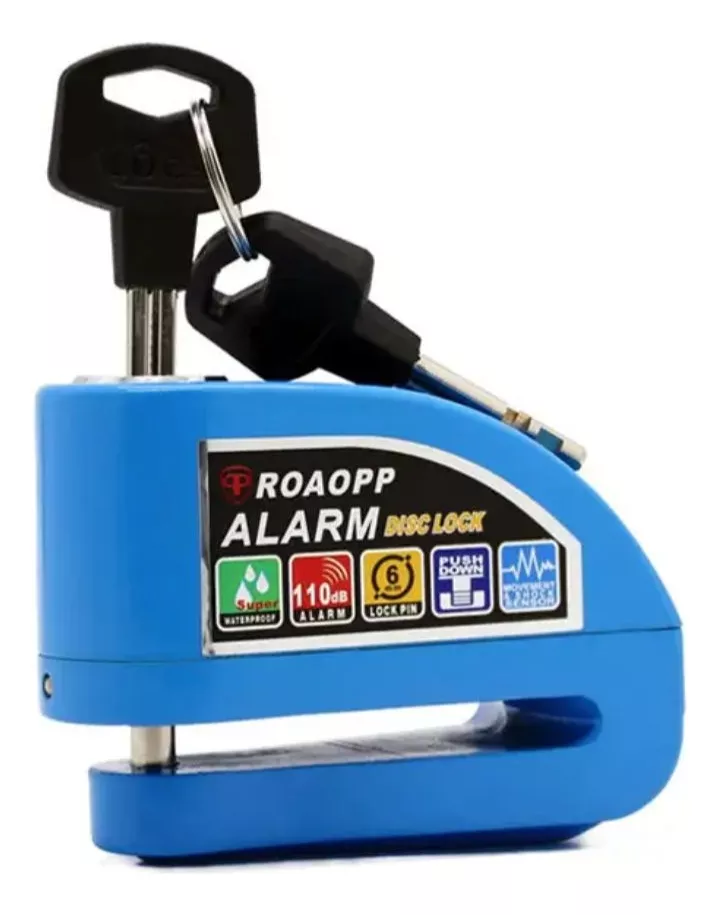 Miniatura 1 de Candado Traba Disco Con Alarma Moto GR