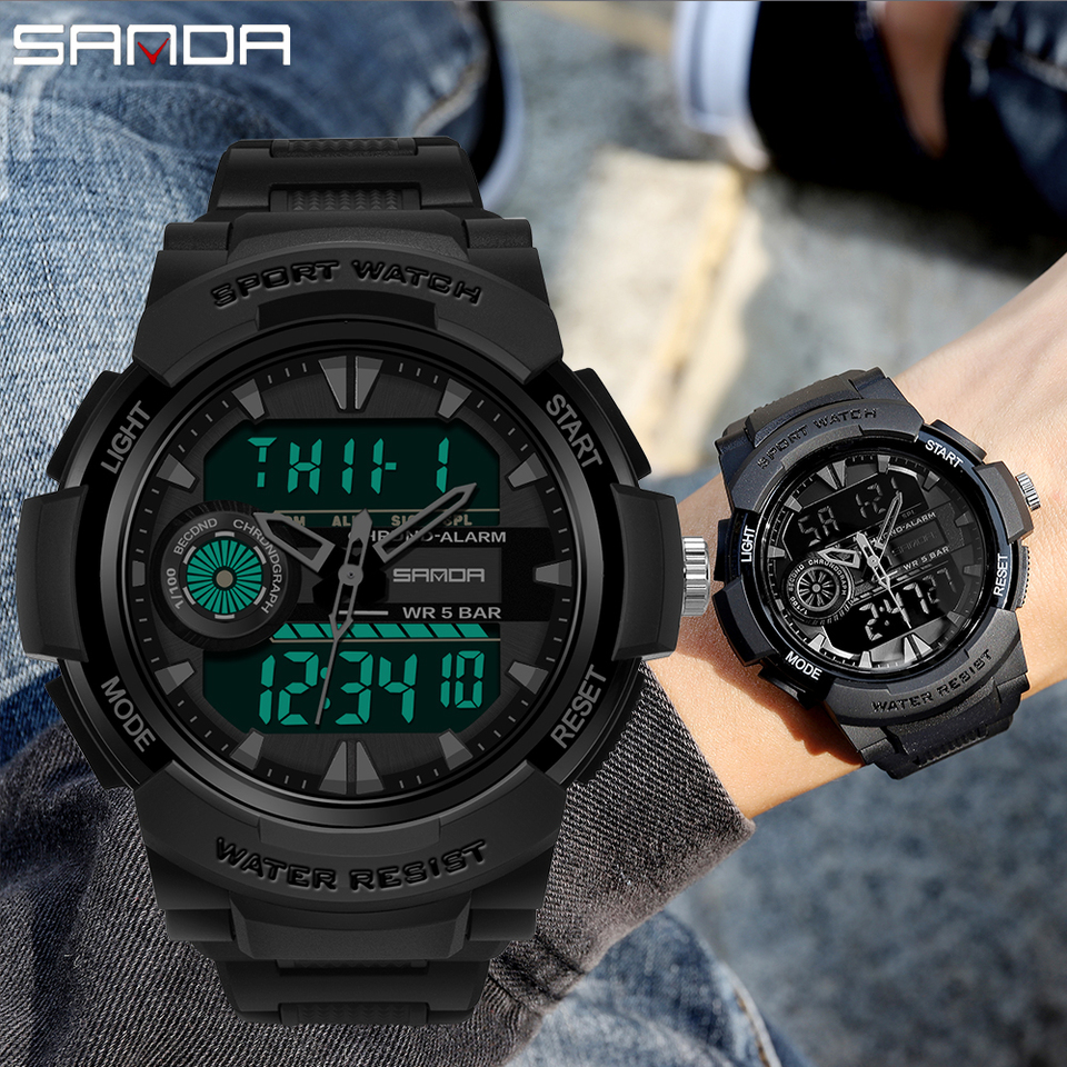 Reloj original sanda 6002 negro