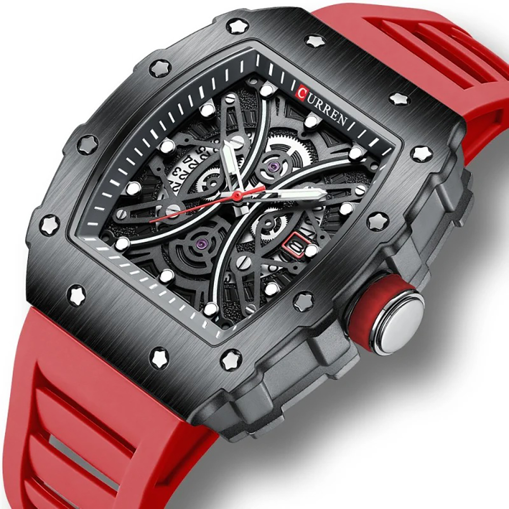 Reloj Original Curren 8438 rojo