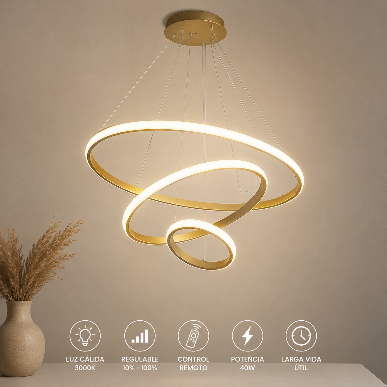 Lampara Colgante Techo Decorativa Modern