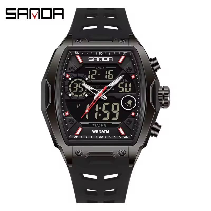 Reloj Original Sanda 6235 Negro