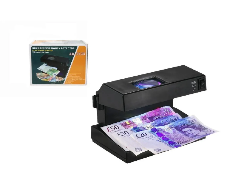Detector de billetes falsos portatil