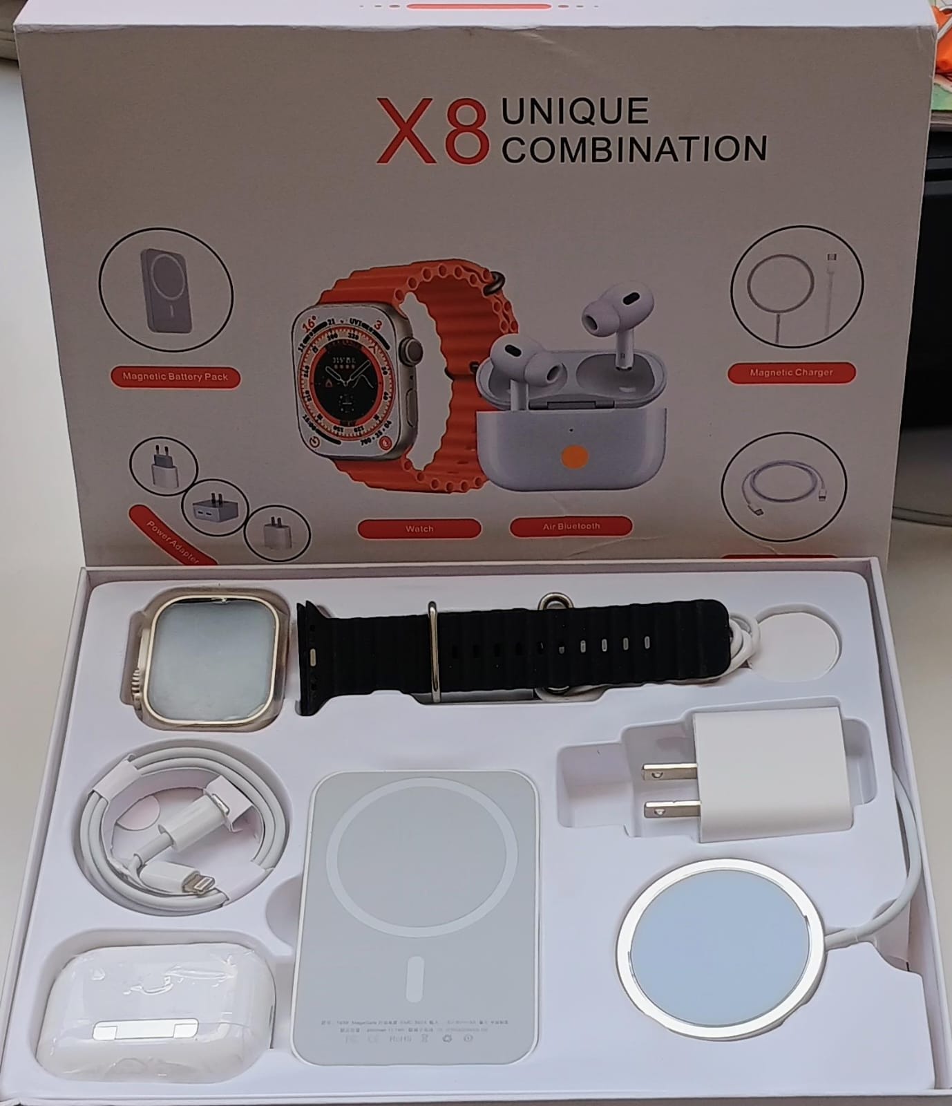 Combo Smart Watch X8 4 EN 1