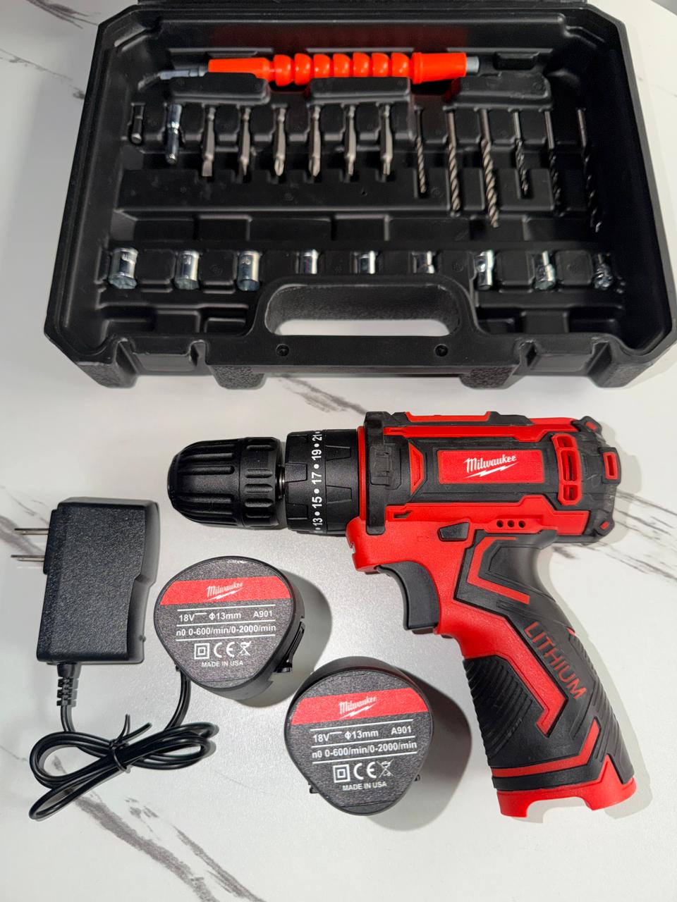 Taladro Inalambrico 18v tipo Milwaukee