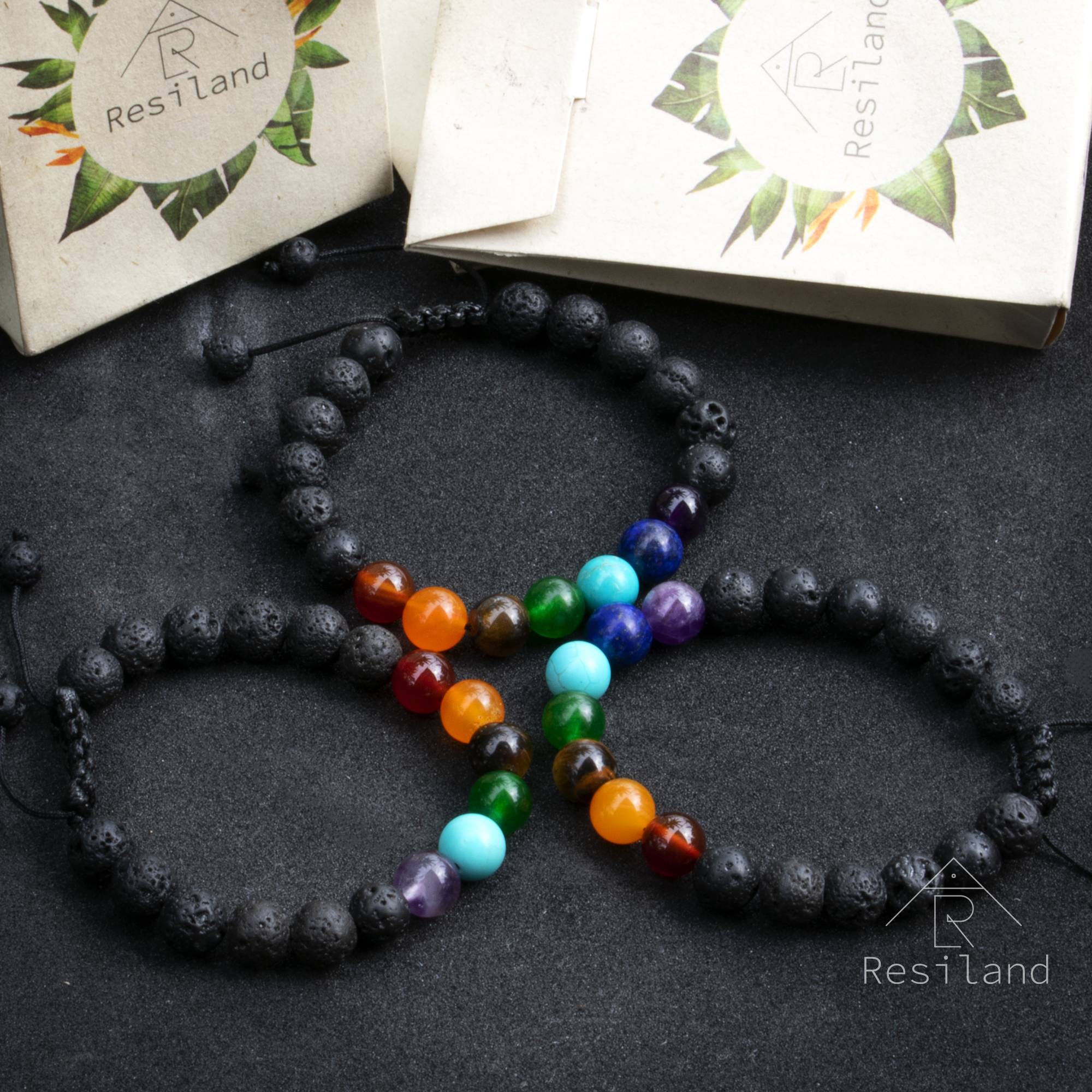 Miniatura 5 de Pulsera 7 chakras + Esencia