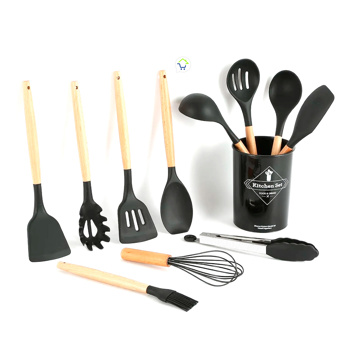 Set Utensilios x11 De Silicona LO8-4