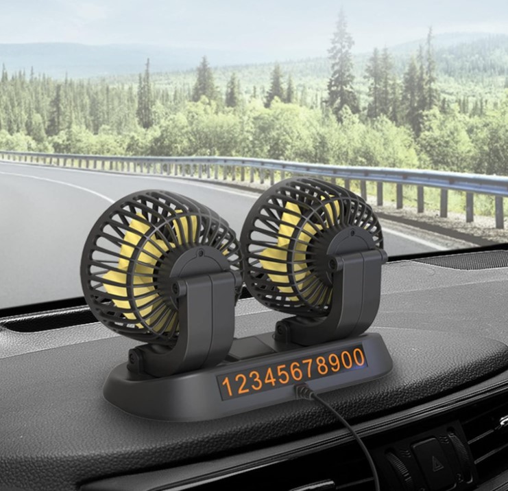 Miniatura 5 de Ventilador de doble cabeza para coche