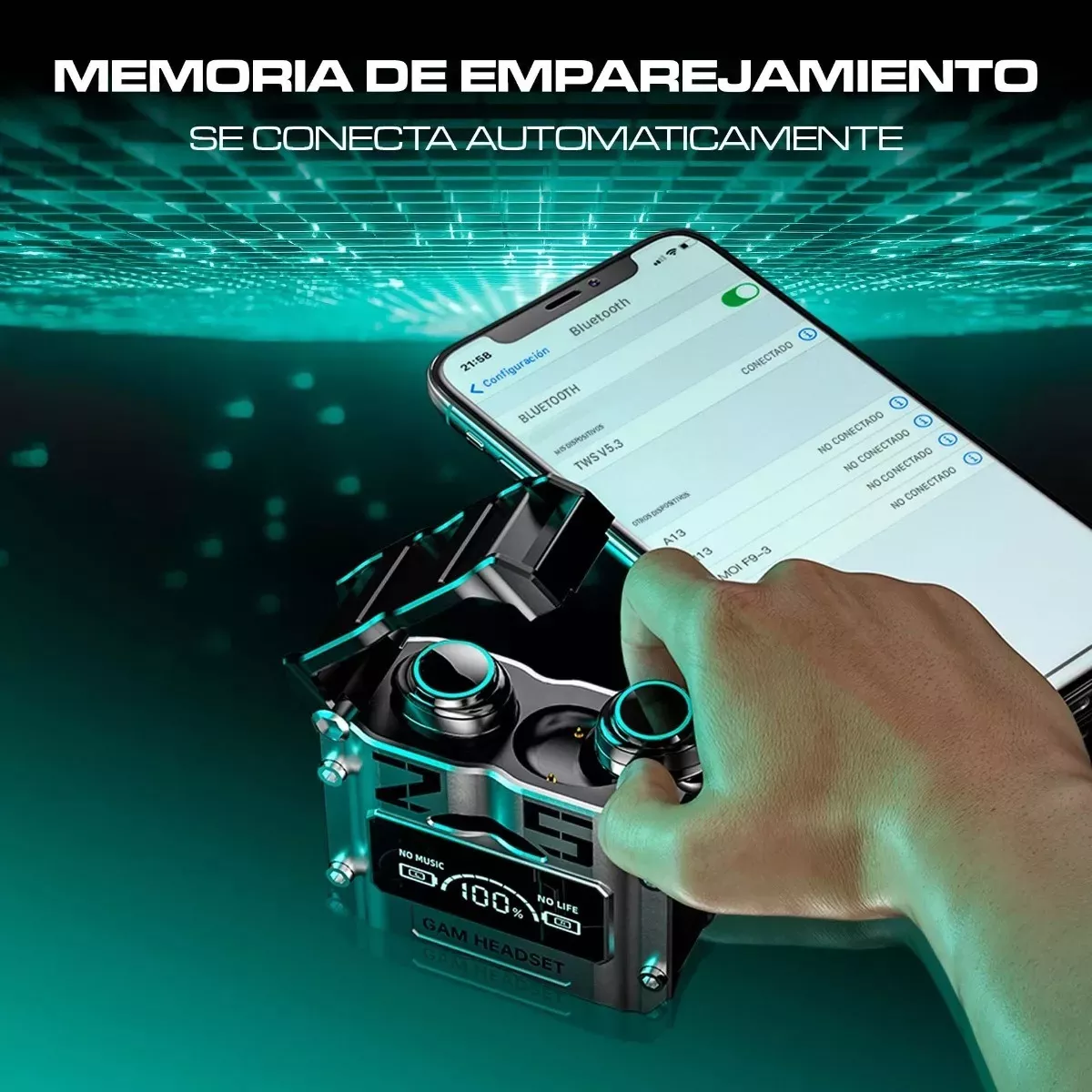 Miniatura 3 de Audifonos Inalambricos Bluetooth Gamer D