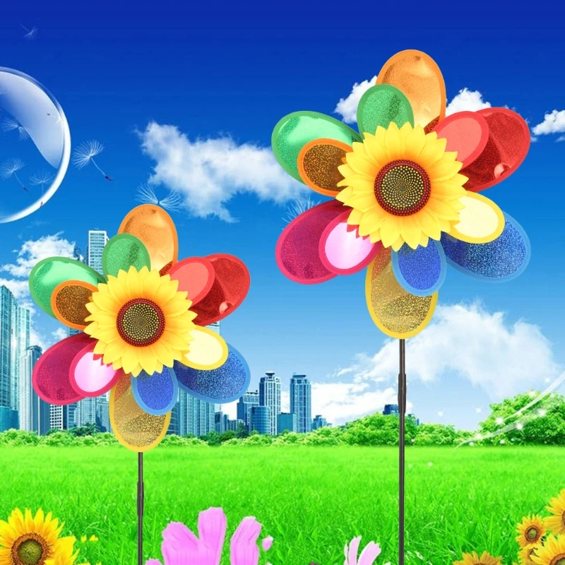 Miniatura 4 de MOLINO DE VIENTO GIRASOL PARA JARDIN