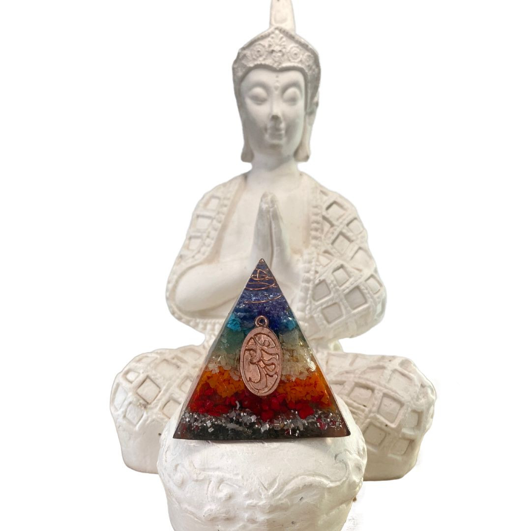 Pirámide 7 chakras + Pulsera 7 chakras