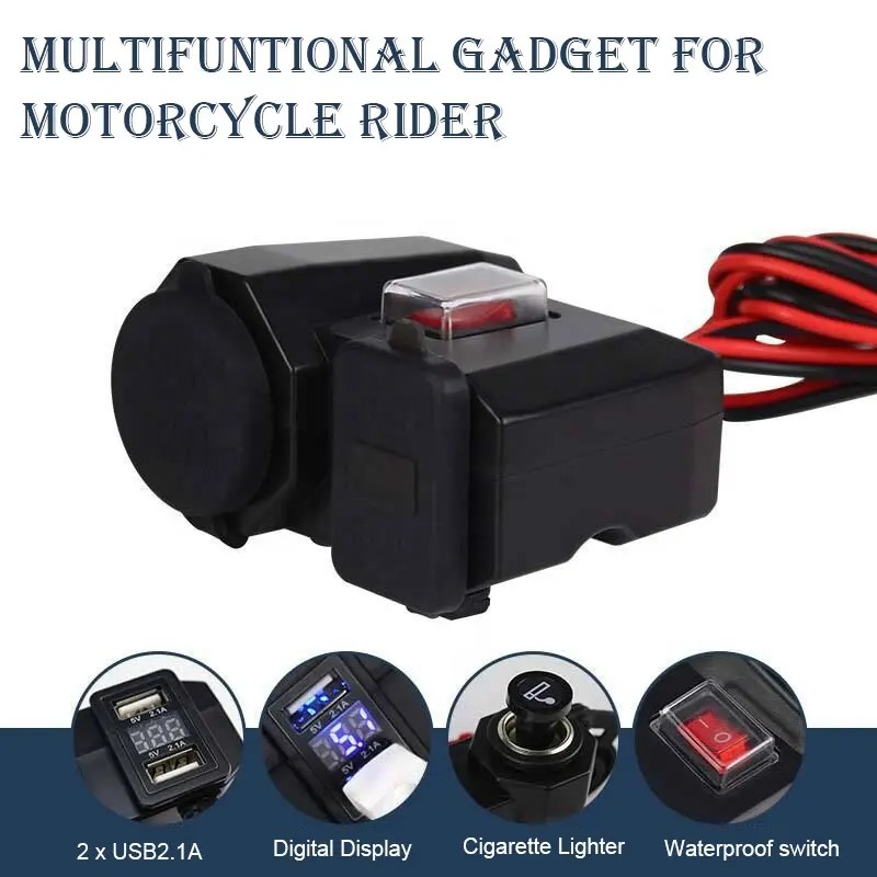 Miniatura 3 de Cargador USB Dual Para Moto 12V Y Voltím