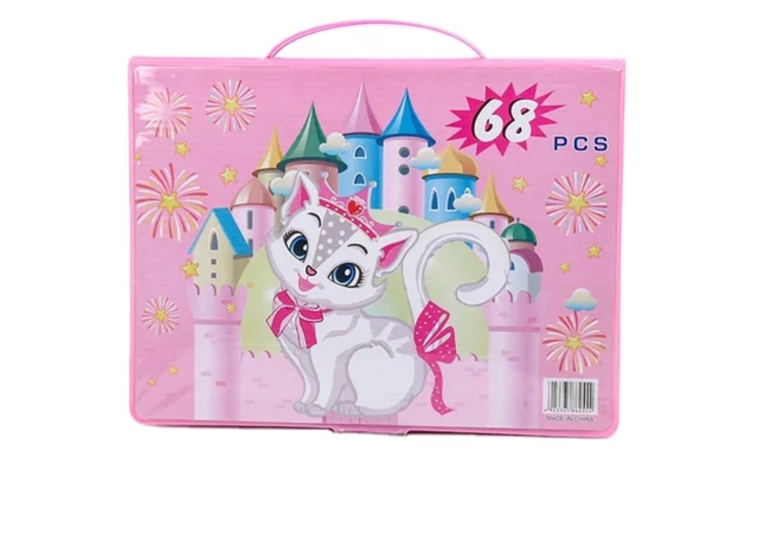 SET DE ARTE 68 PIEZAS ROSA