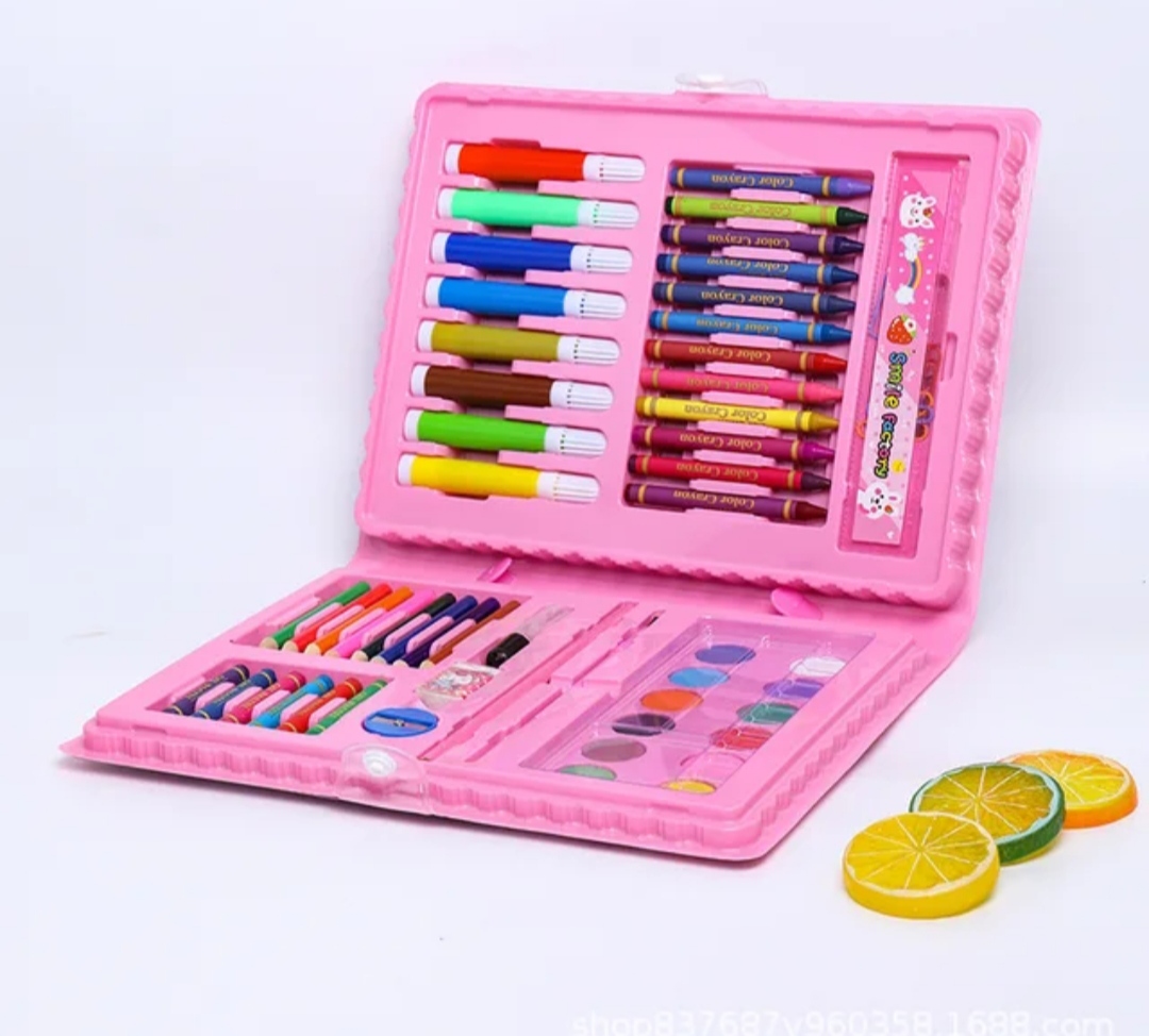 Miniatura 2 de SET DE ARTE 68 PIEZAS ROSA