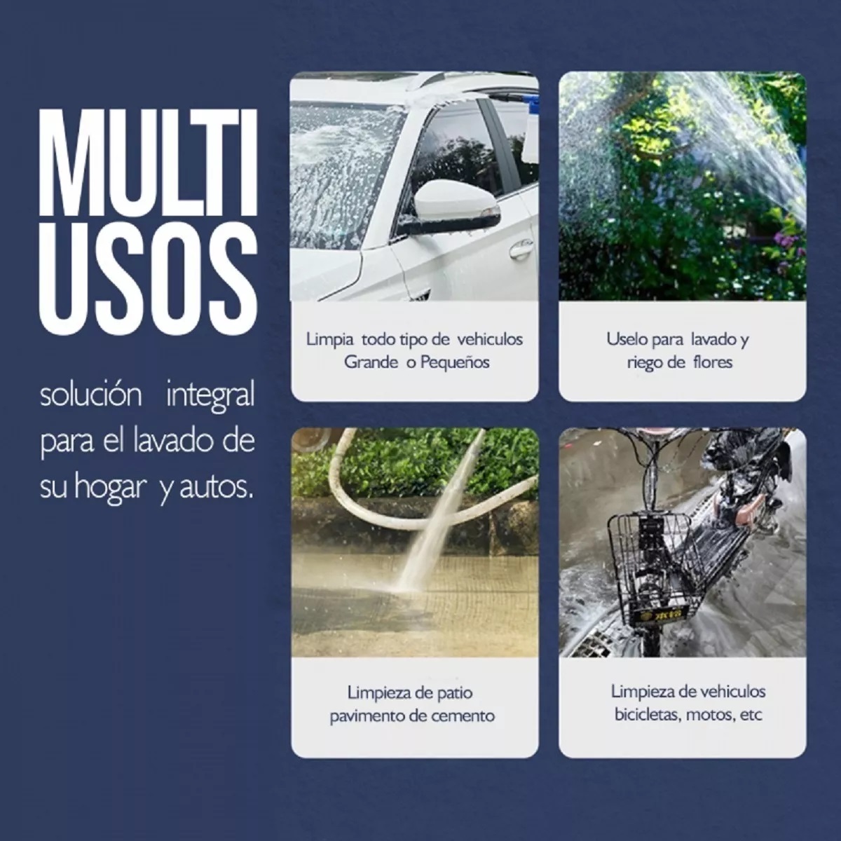 Miniatura 6 de Pistola Lanza Espuma Pulverizador De Agu