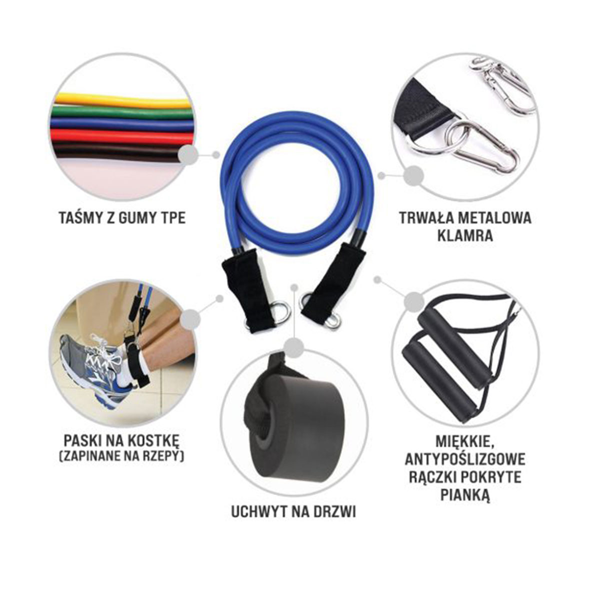 Miniatura 4 de Bandas Elasticas de Resistencia set x 11