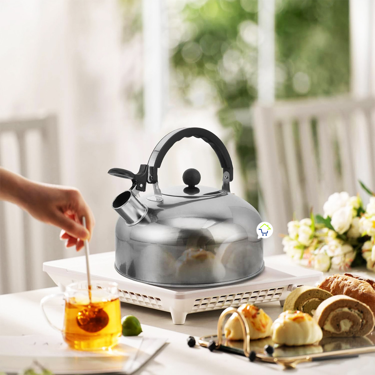 Miniatura 7 de Tetera Silbante Acero Inoxidable HK