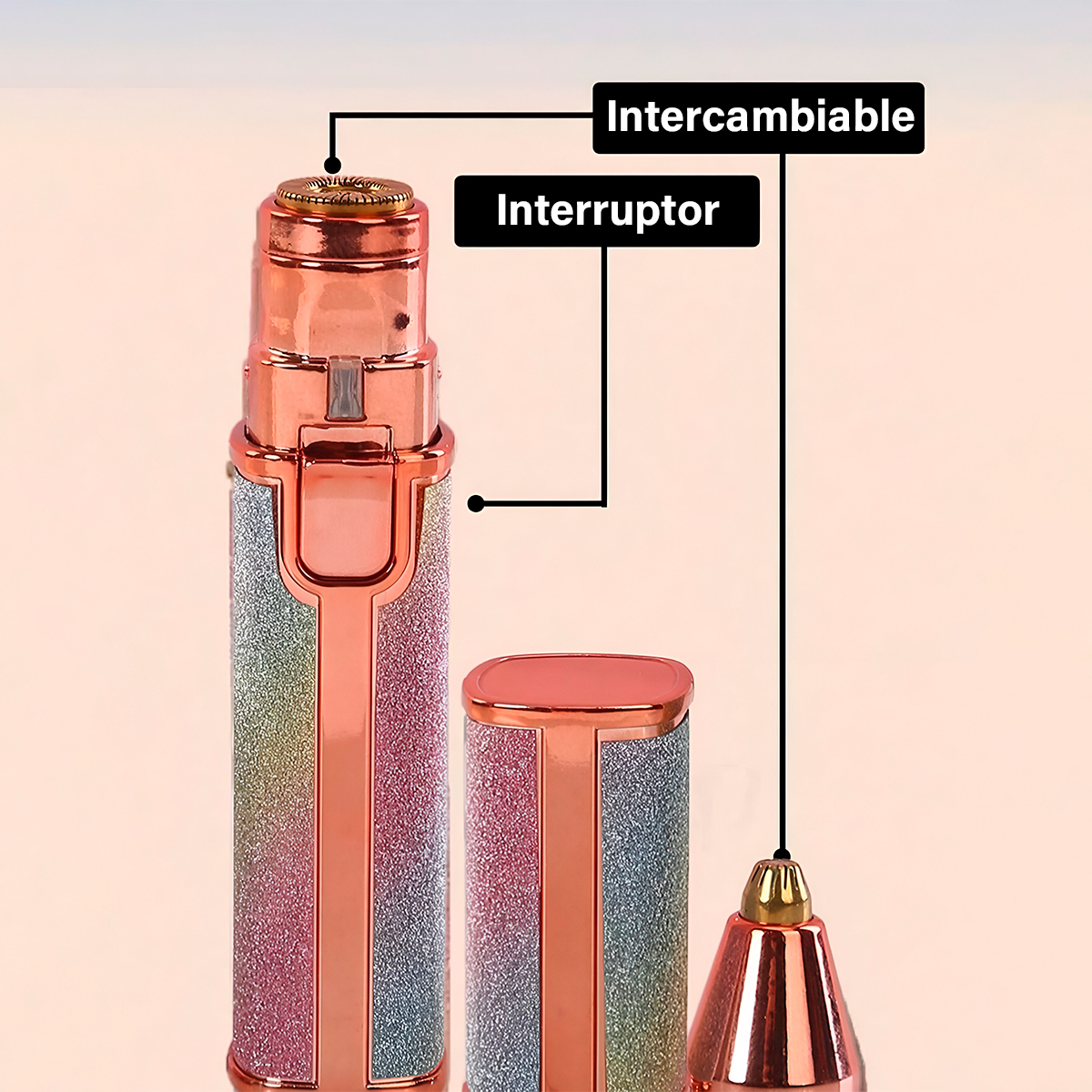 Depilador 2 En 1 Cejas Y Facial RMV2E1