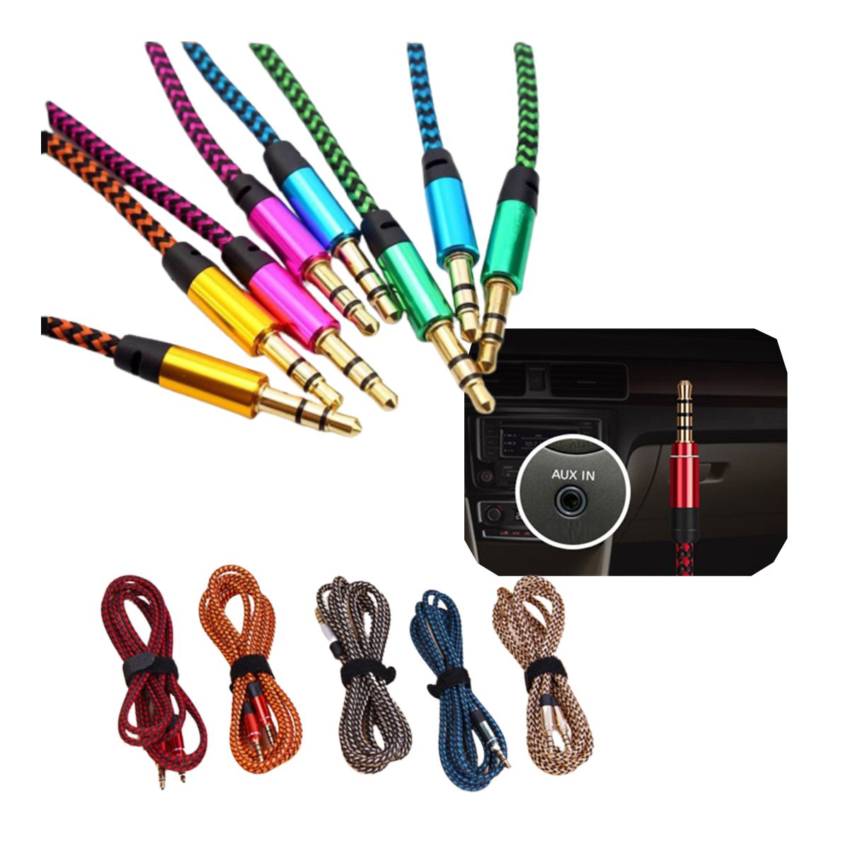 Miniatura 4 de Cable Audio Estéreo 1x1 Auxiliar Jack3.5