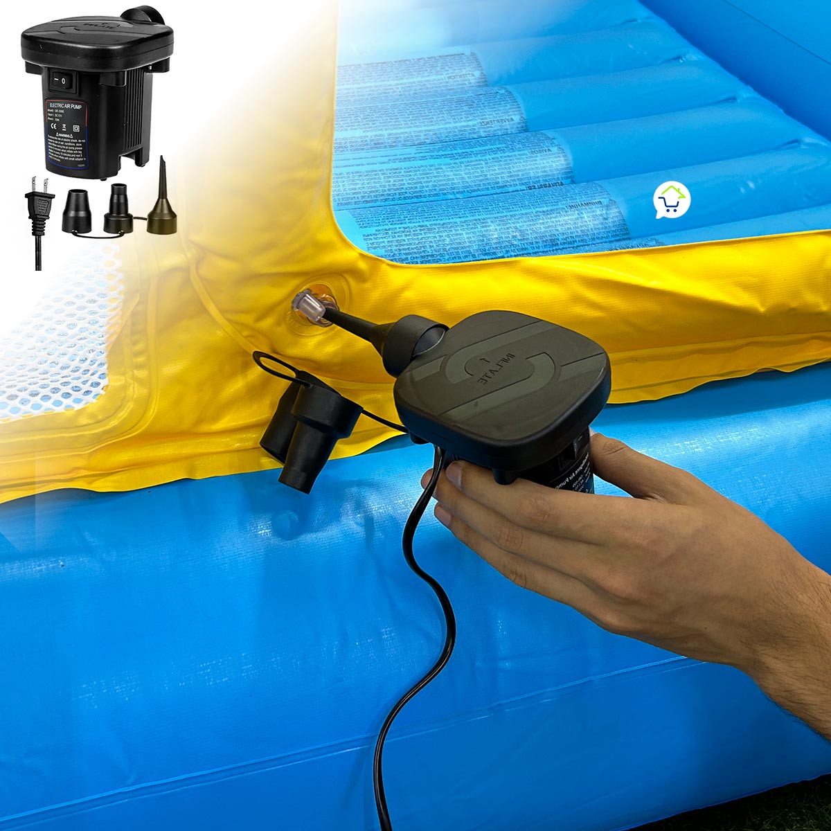 Inflador Electrico 3 Boquillas GR- CONECXION