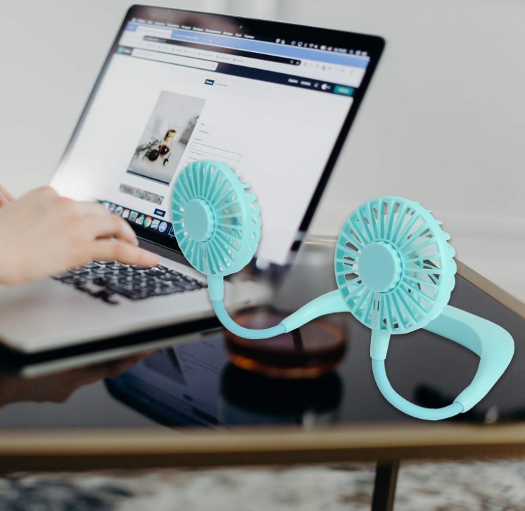 Miniatura 2 de Mini ventilador de cuello colgante de 3