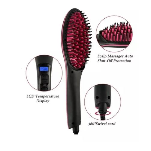 Cepillo Alisador De Cabello Eléctrico