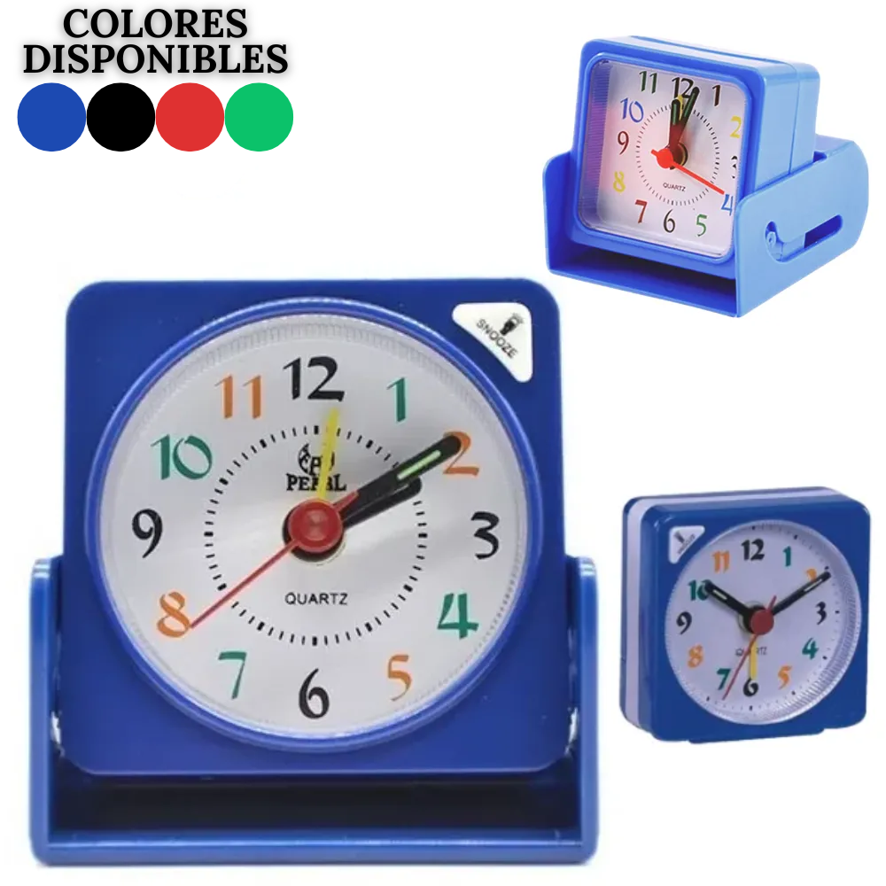 Reloj Despertador Analogo Con Alarma