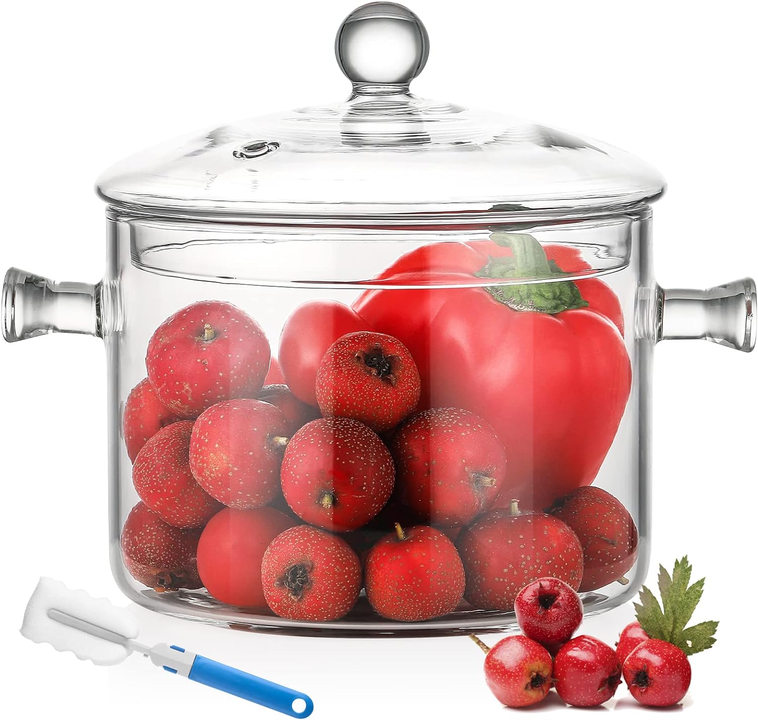 Miniatura 7 de Olla Tapa de Vidrio borosilicato Transpa