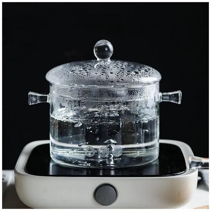 Miniatura 4 de Olla Tapa de Vidrio borosilicato Transpa