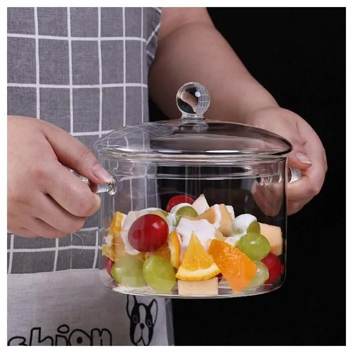 Olla Tapa de Vidrio borosilicato Transpa