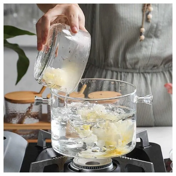 Miniatura 6 de Olla Tapa de Vidrio borosilicato Transpa