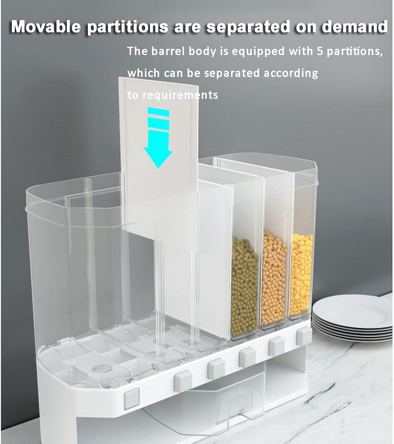 Miniatura 6 de Dispensador De Granos,Cereales 6 Puestos