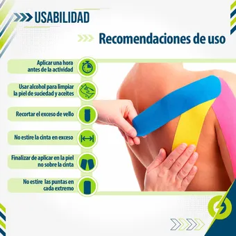Miniatura 4 de Cinta Kinesio Tape Neuromuscular Vendaje