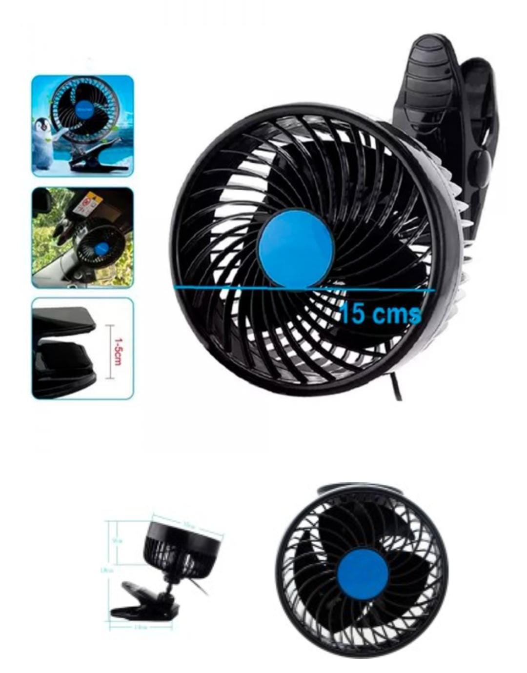 Miniatura 2 de VENTILADOR DUO PORTÁTIL PARA CARRO