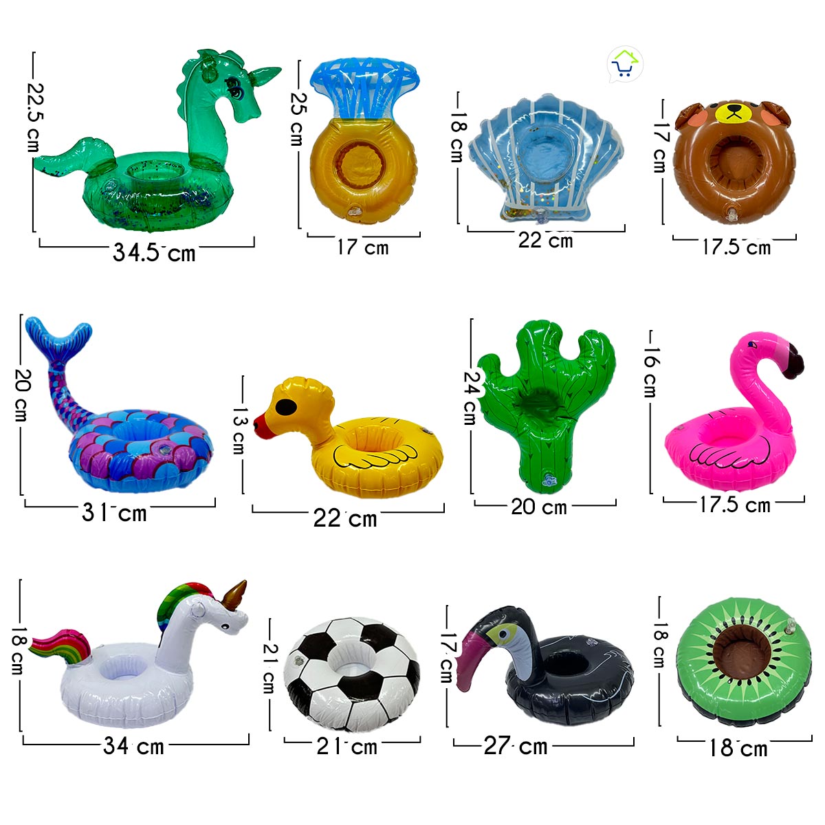 Miniatura 3 de Flotadores Portavasos x6 6XPV