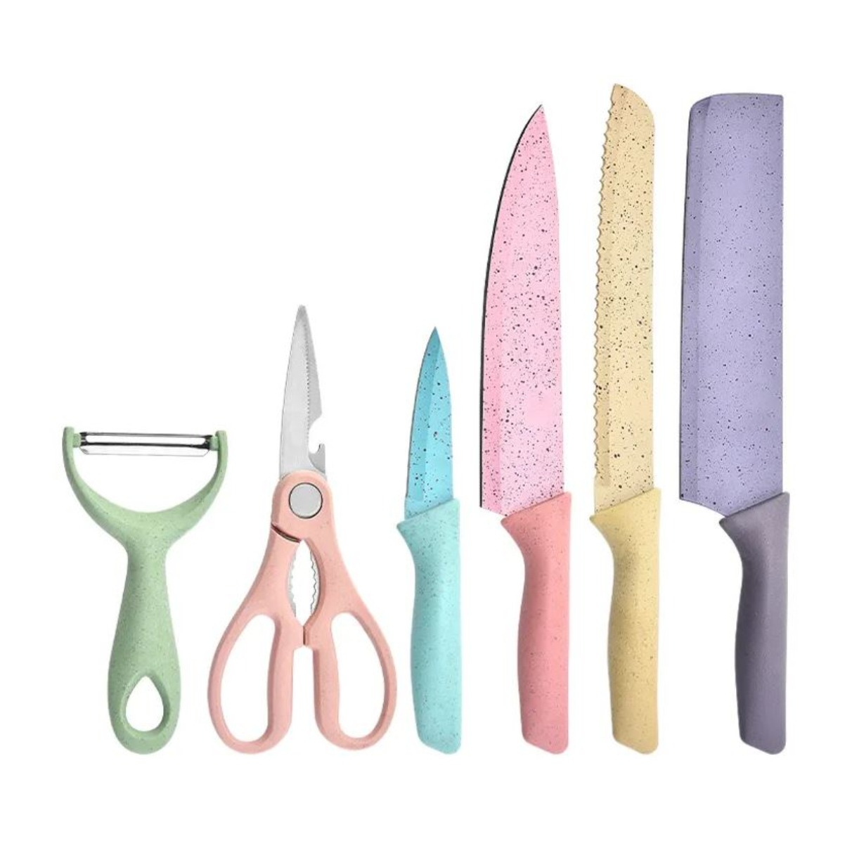 Set Cuchillos Acero Inoxidable Color x6