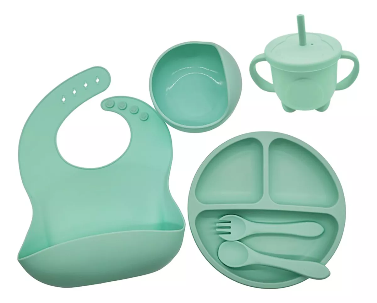 ¡Dale estilo a la hora de comer! 🍽️ Set de vajilla para bebé 3