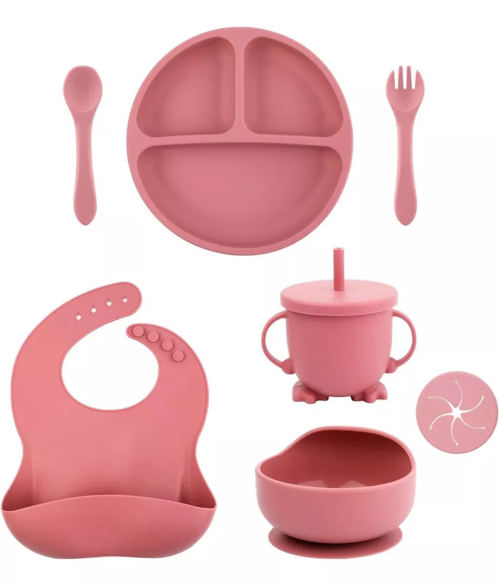 ¡Dale estilo a la hora de comer! 🍽️ Set de vajilla para bebé