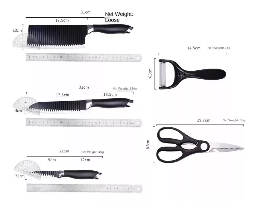 Set De Cuchillos Para Cocina 6 piezas