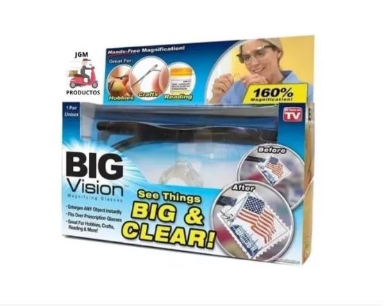 Gafas Big Vision Nitidez Y Aumento, Lupa