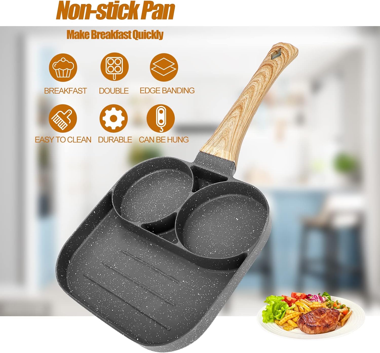 Miniatura 4 de SARTEN CERAMICA ANTIADHERENTE 3 EN 1