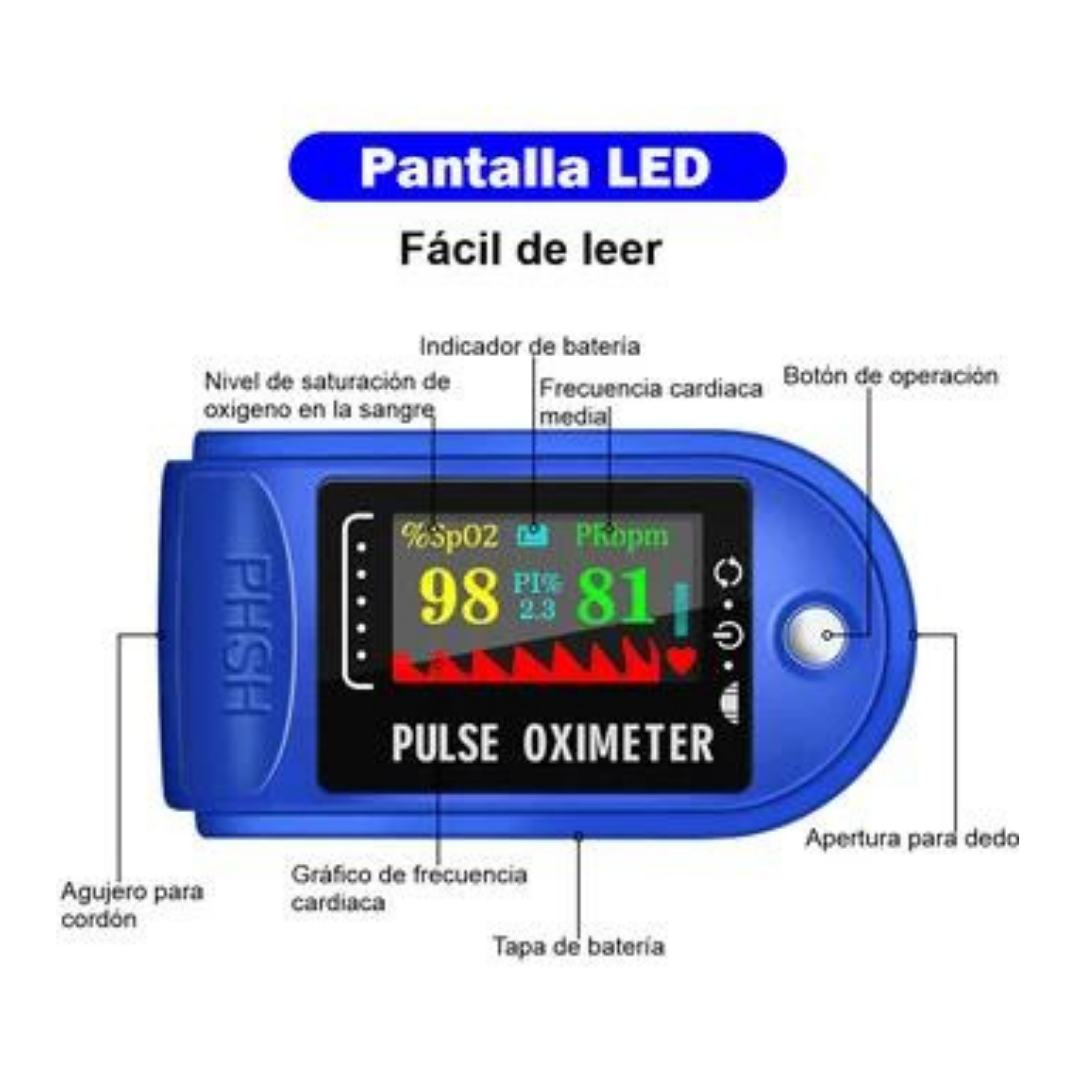 Miniatura 3 de Pulso Oximetro Adulto Pediatrico