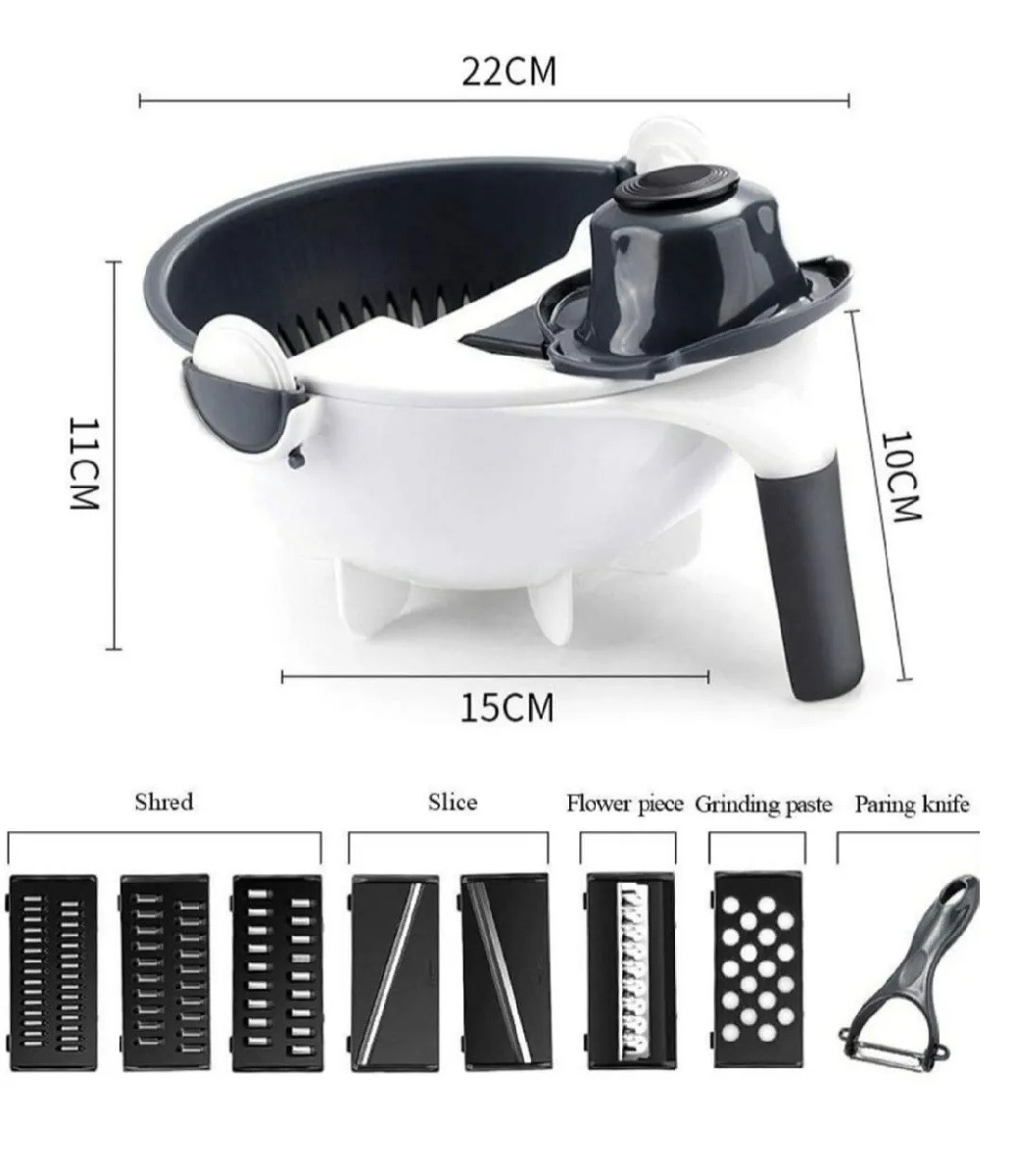 Miniatura 2 de Cortador Verduras 9En1 Cesta Multifuncio